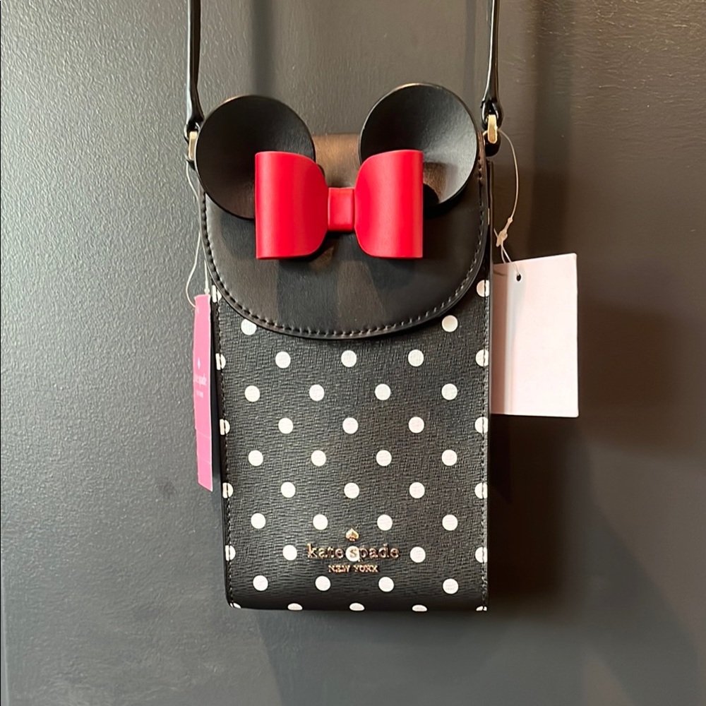 Kate Spade Black and White Polka Dot Disney Bag